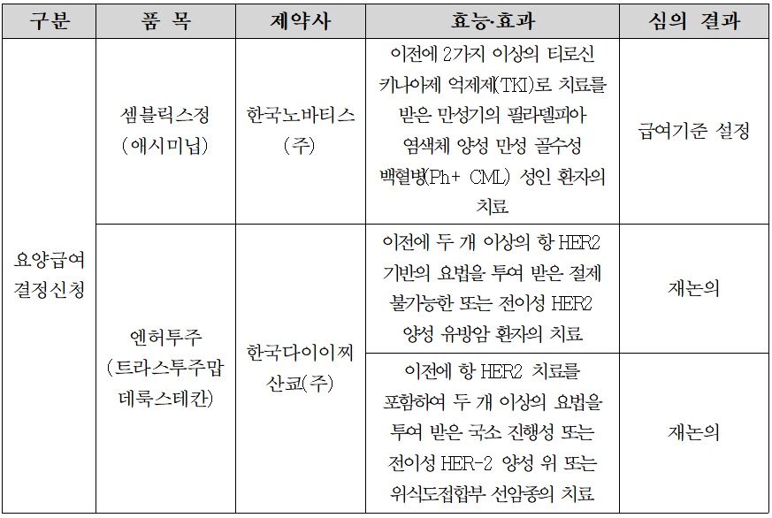 4년 동안의 결실 '타그리소', 1차 치료 암질심 통과‥'엔허투'는 재논의