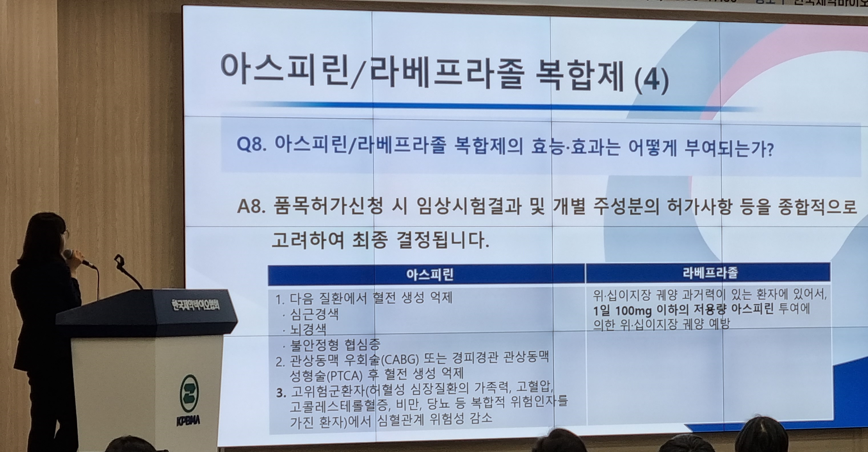 아스피린+라베프라졸 복합제, 고위험군 환자 효능·효과 유지 무게